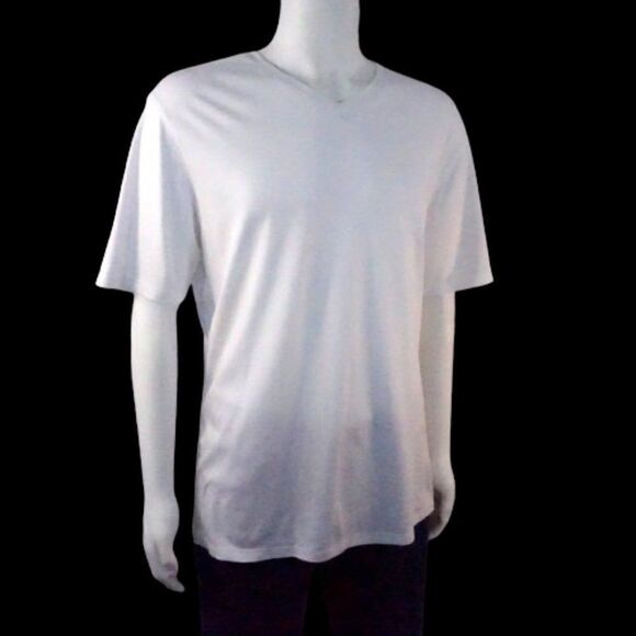 Robert Barakett Georgia V-Neck T-Shirt Size XXL WHITE - Picture 2 of 7